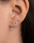 CZ Charm Earrings