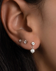 CZ Charm Earrings