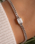 Emerald Cut Cuban Bracelet