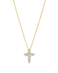 CZ Cross Pendant Necklace