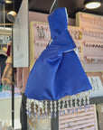 Royal Blue Japanese Knot Bag