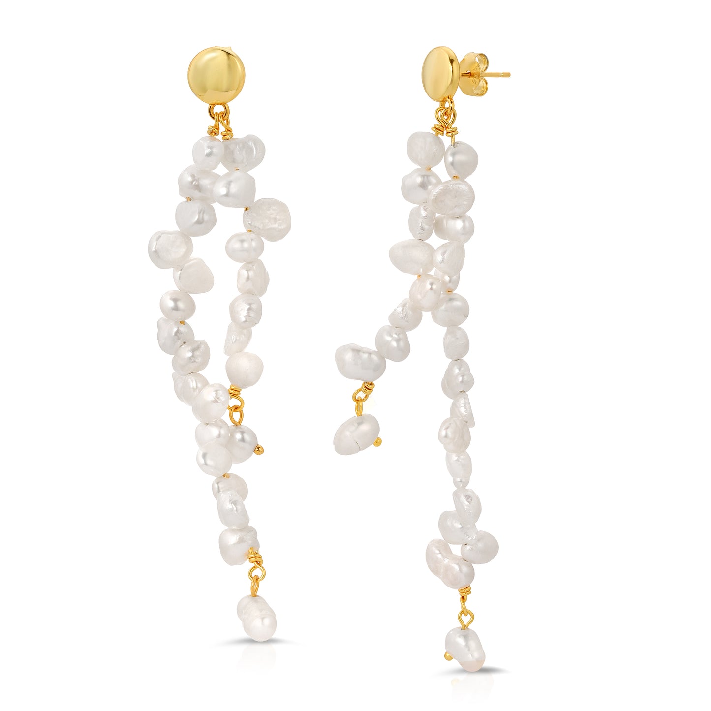Baroque Pearl Waterfall Earrings
