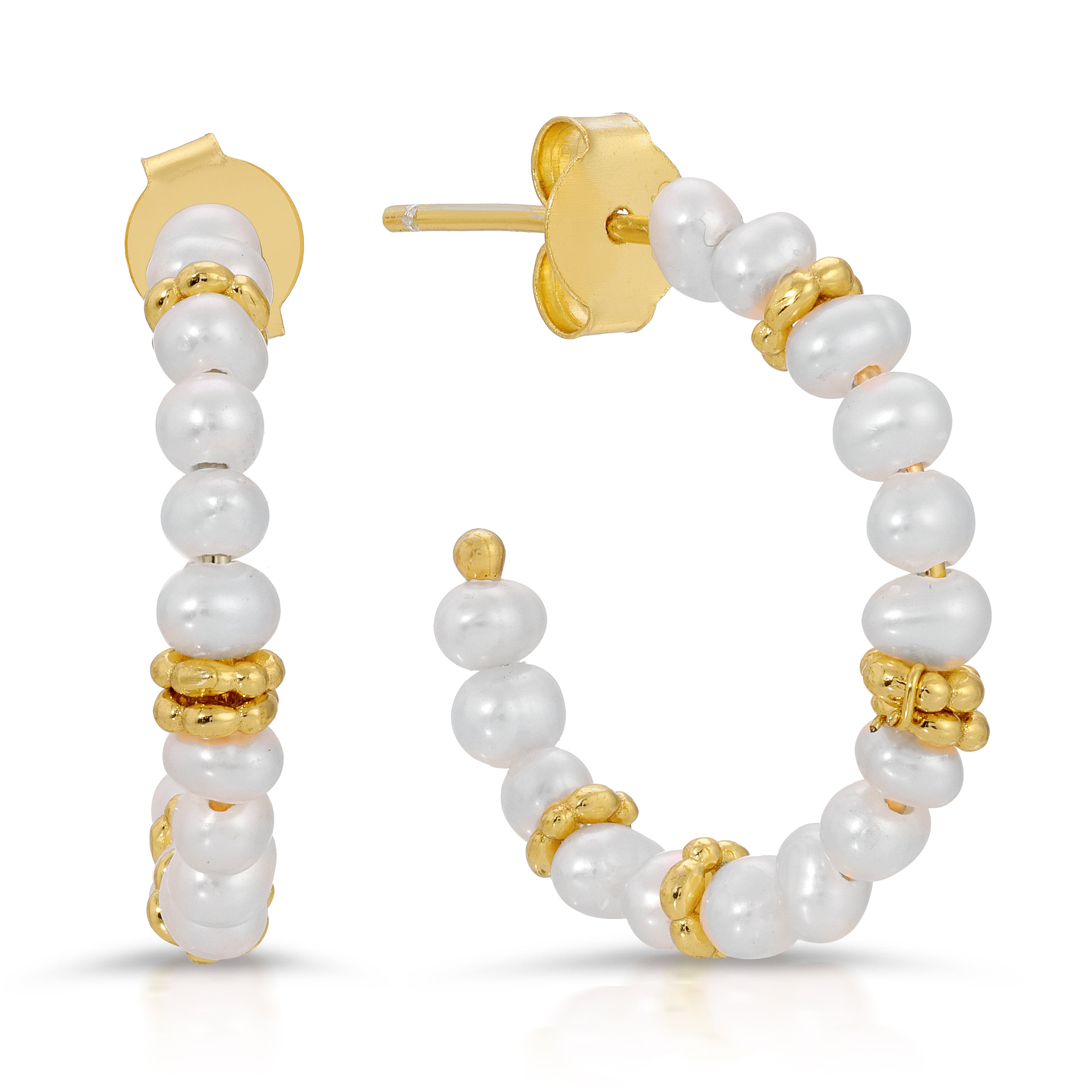 Pearl Hoop Earrings ⋆ DIVINE DULCET