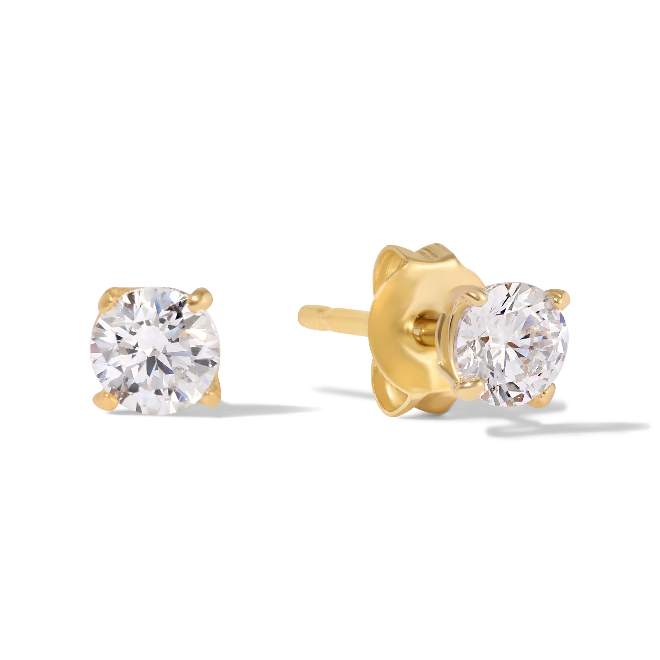 Round CZ Studs