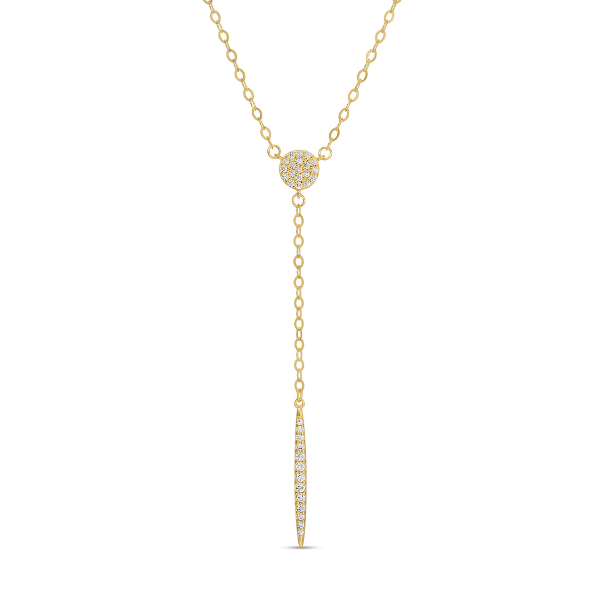 Circle Lariat Necklace – Timeless Luxury LA