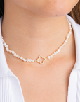 Clover Pearl Necklace