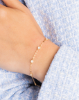 Dainty CZ Circle Bracelet