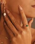 Emerald Wrap Around Ring