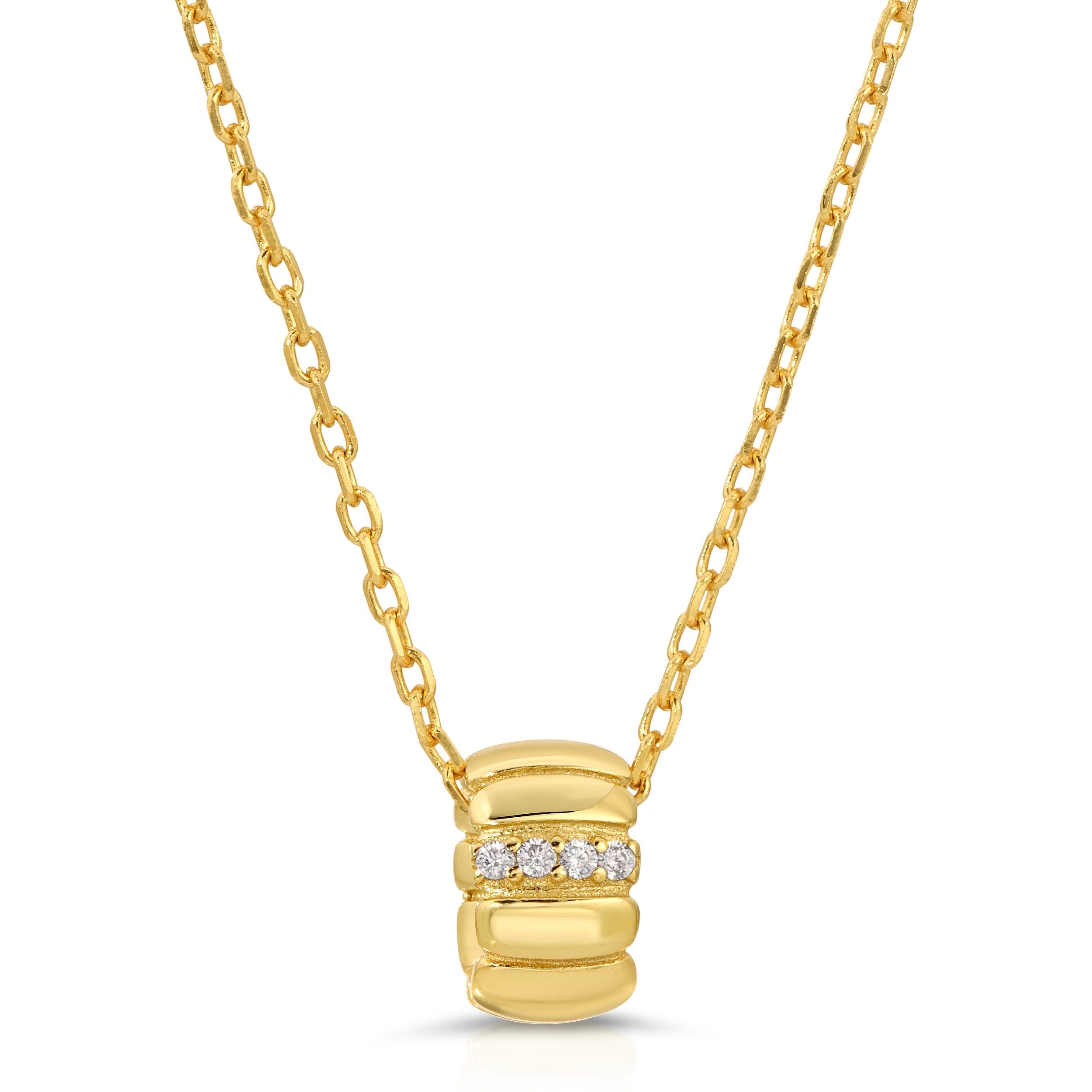 Marshmallow CZ Pendant Necklace