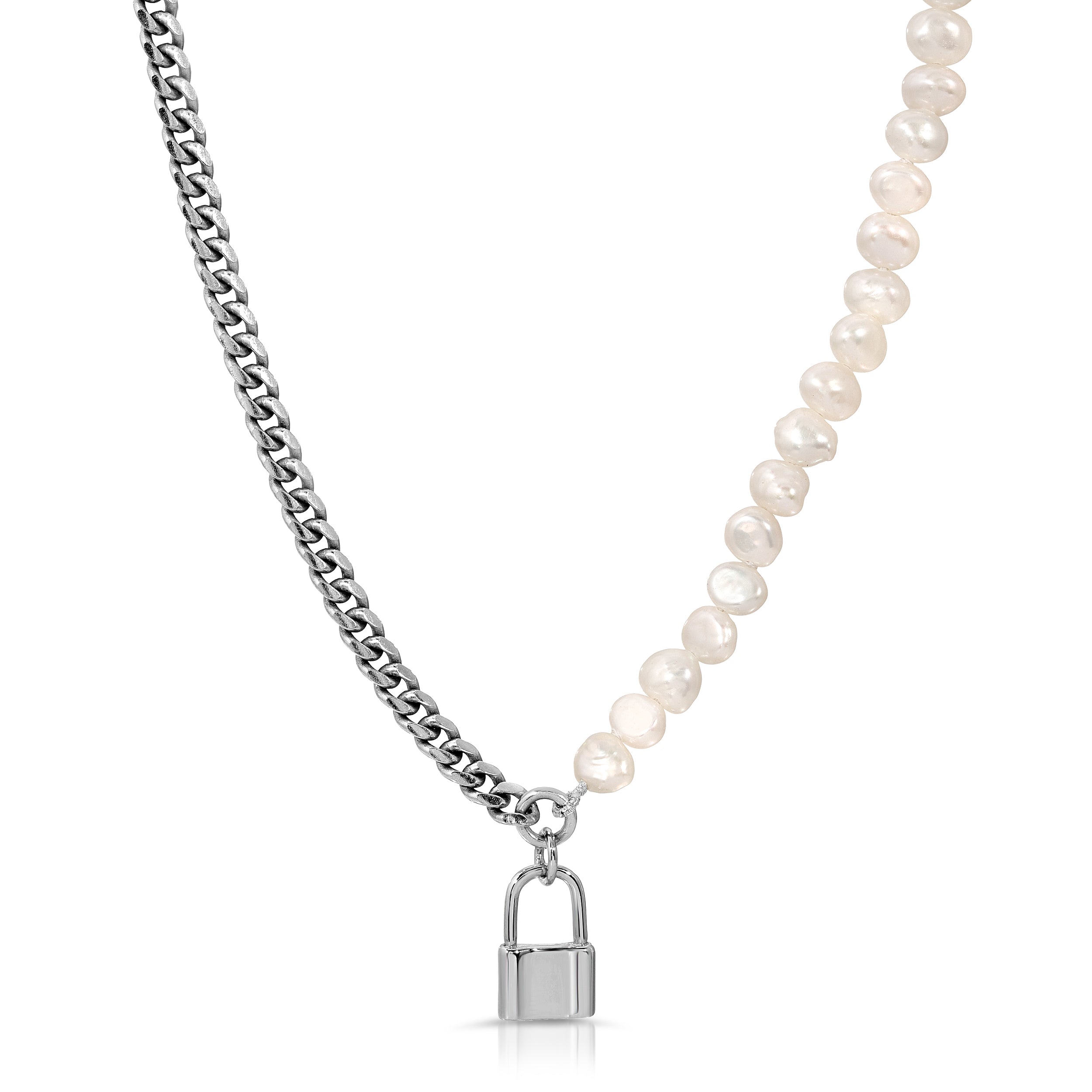 Silver Lock Necklace Padlock Necklace Dainty Necklace Lock -  Israel