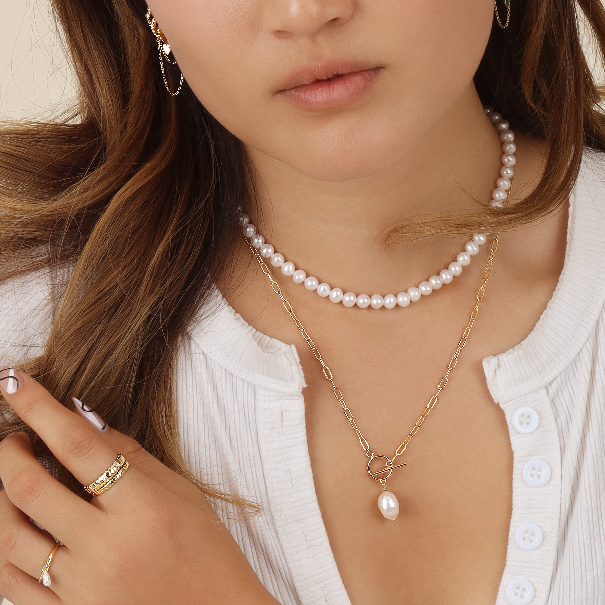 Classic Round Freshwater Pearl Necklace