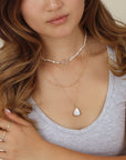 Clover Pearl Necklace