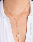 Pearl Lariat Necklace