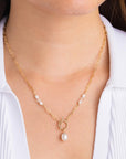 Pearllia Toggle Clasp Necklace